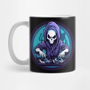 Cool Dj Grim Reaper Mug